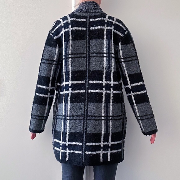 super warm plaid cardigan - Picture 5 of 11